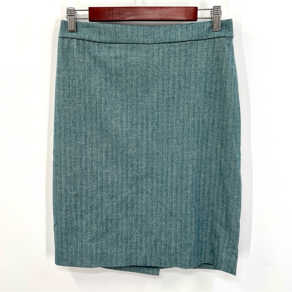 BANANA REPUBLIC FACTORY Woman's Teal Office Contemporary Pencil Skirt Size 2